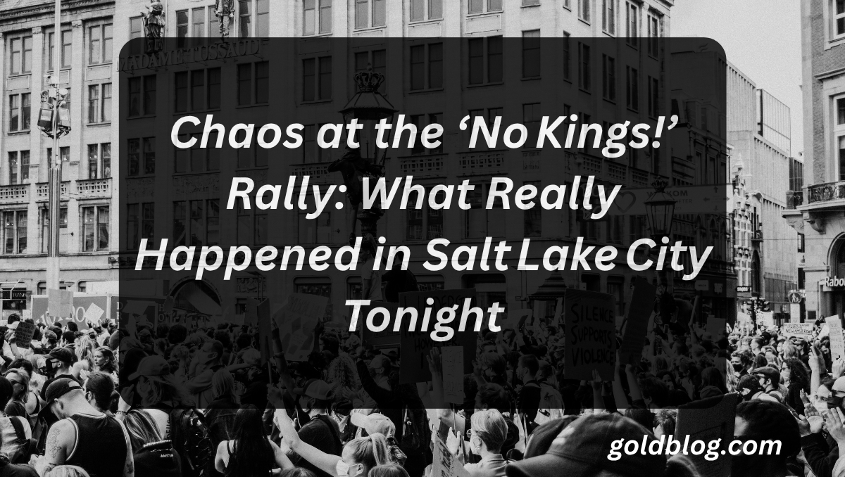 Chaos at the ‘No Kings!’ Rally: What Really Happened in Salt Lake City Tonight