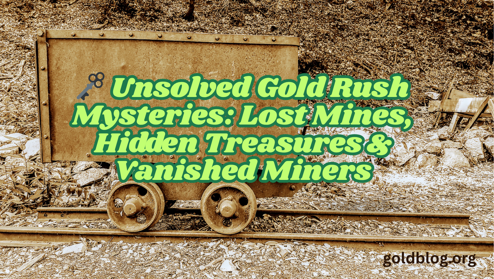 🗝️ Unsolved Gold Rush Mysteries: Lost Mines, Hidden Treasures & Vanished Miners