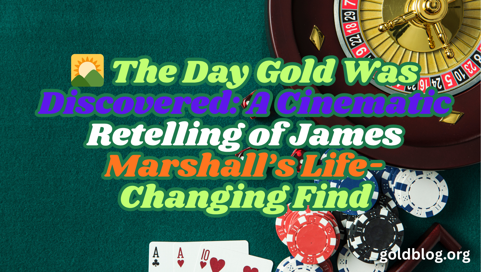 🌄 The Day Gold Was Discovered: A Cinematic Retelling of James Marshall’s Life-Changing Find